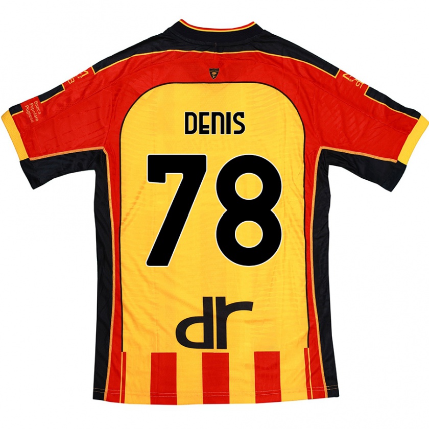 Kandiny Herren Max Denis #78 Gelb Rot Heimtrikot Trikot 2024/25 T-Shirt