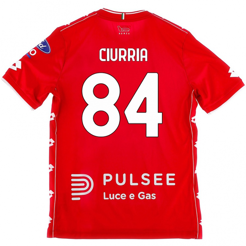 Kandiny Herren Patrick Ciurria #84 Rot Weiß Heimtrikot Trikot 2024/25 T-Shirt