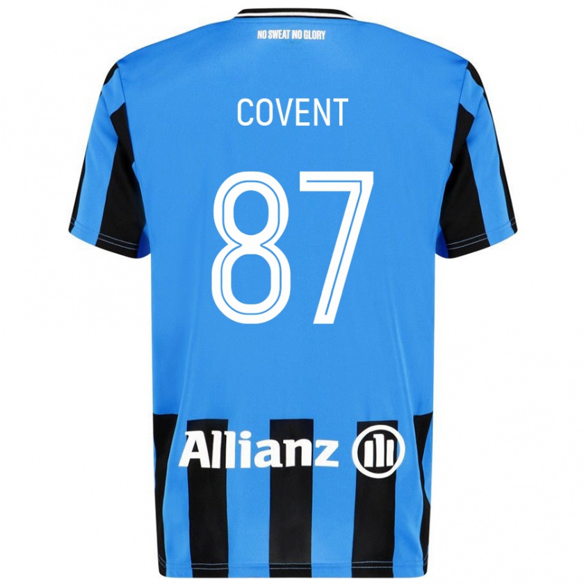 Kandiny Herren Jorijn Covent #87 Himmelblau Schwarz Heimtrikot Trikot 2024/25 T-Shirt