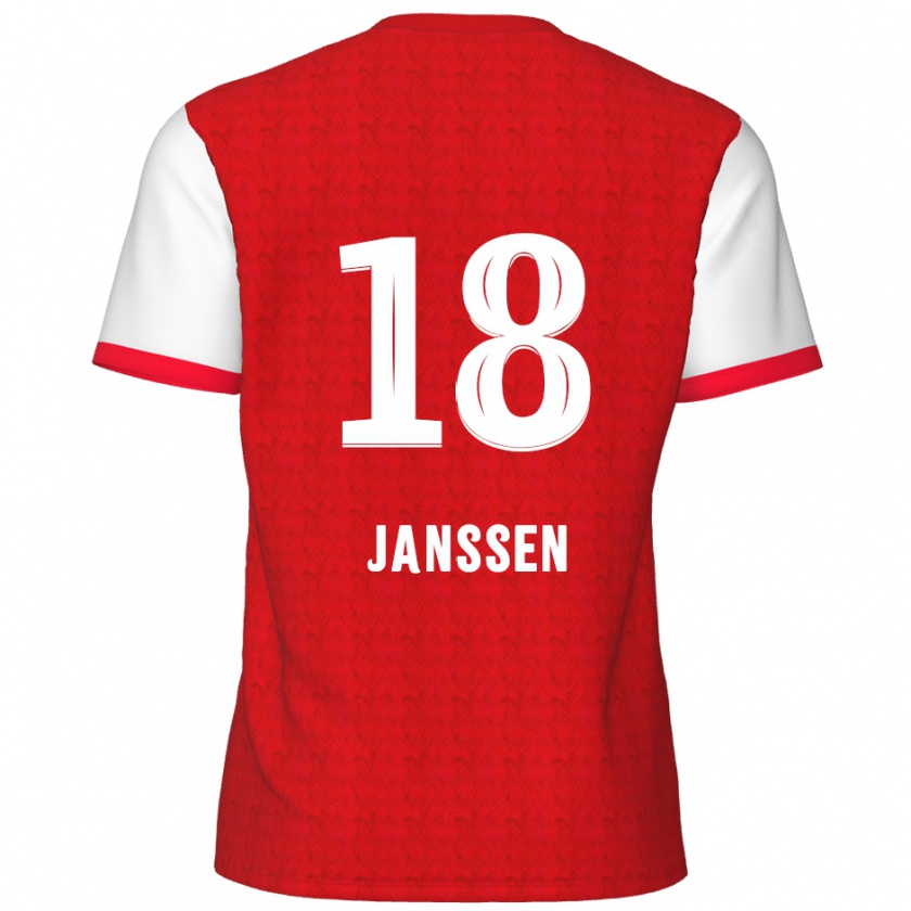 Kandiny Herren Vincent Janssen #18 Rot Weiß Heimtrikot Trikot 2024/25 T-Shirt