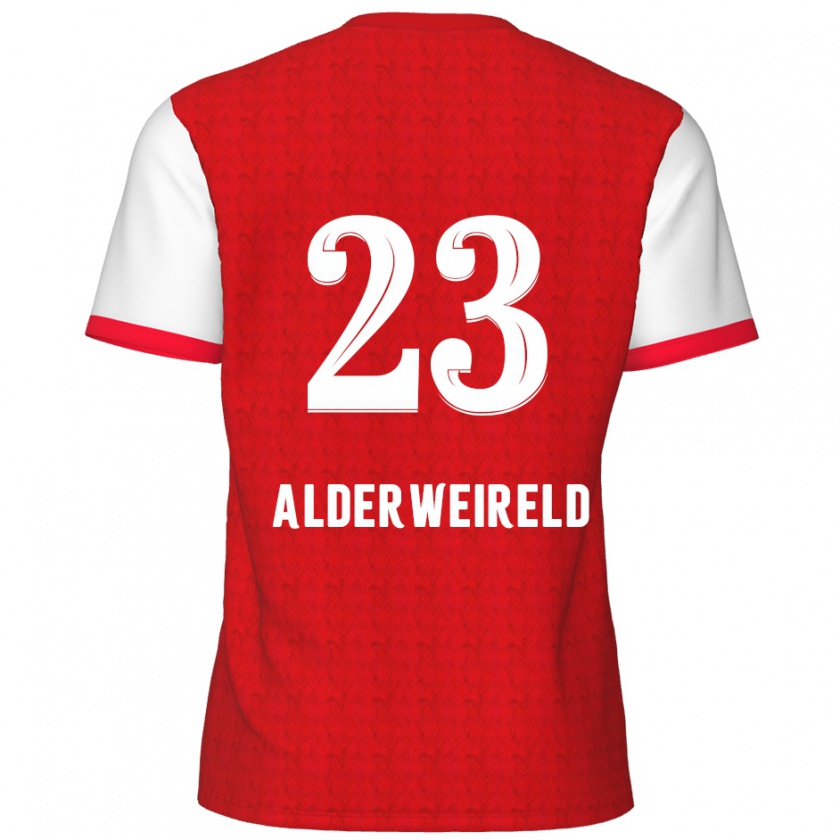 Kandiny Herren Toby Alderweireld #23 Rot Weiß Heimtrikot Trikot 2024/25 T-Shirt