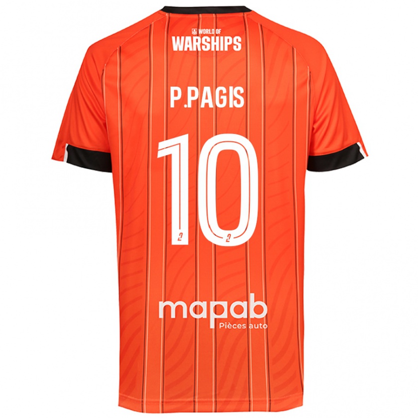 Kandiny Herren Pablo Pagis #10 Orange Heimtrikot Trikot 2024/25 T-Shirt