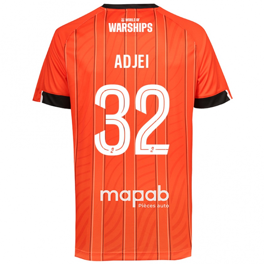 Kandiny Herren Nathaniel Adjei #32 Orange Heimtrikot Trikot 2024/25 T-Shirt