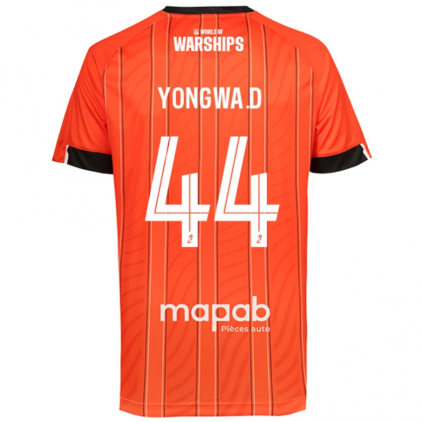 Kandiny Herren Darlin Yongwa #44 Orange Heimtrikot Trikot 2024/25 T-Shirt