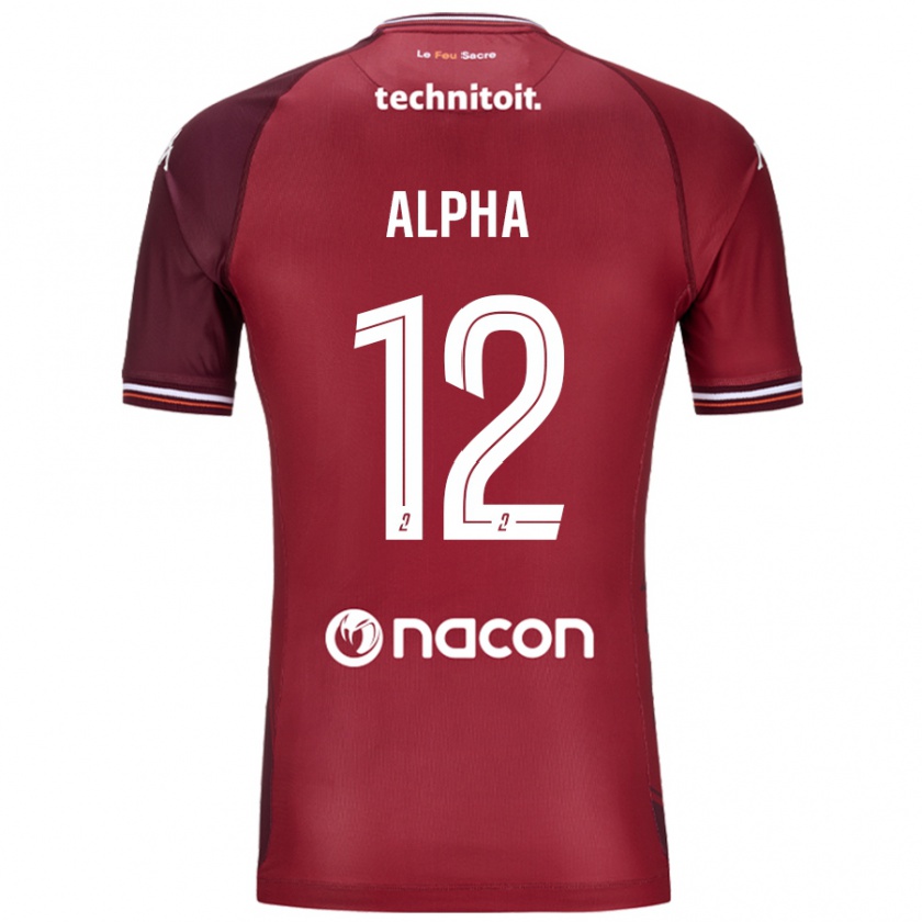 Kandiny Herren Alpha Touré #12 Rot Granata Heimtrikot Trikot 2024/25 T-Shirt