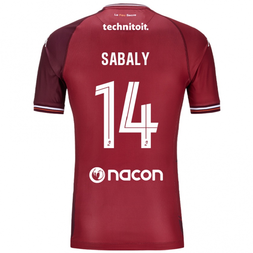 Kandiny Herren Cheikh Sabaly #14 Rot Granata Heimtrikot Trikot 2024/25 T-Shirt