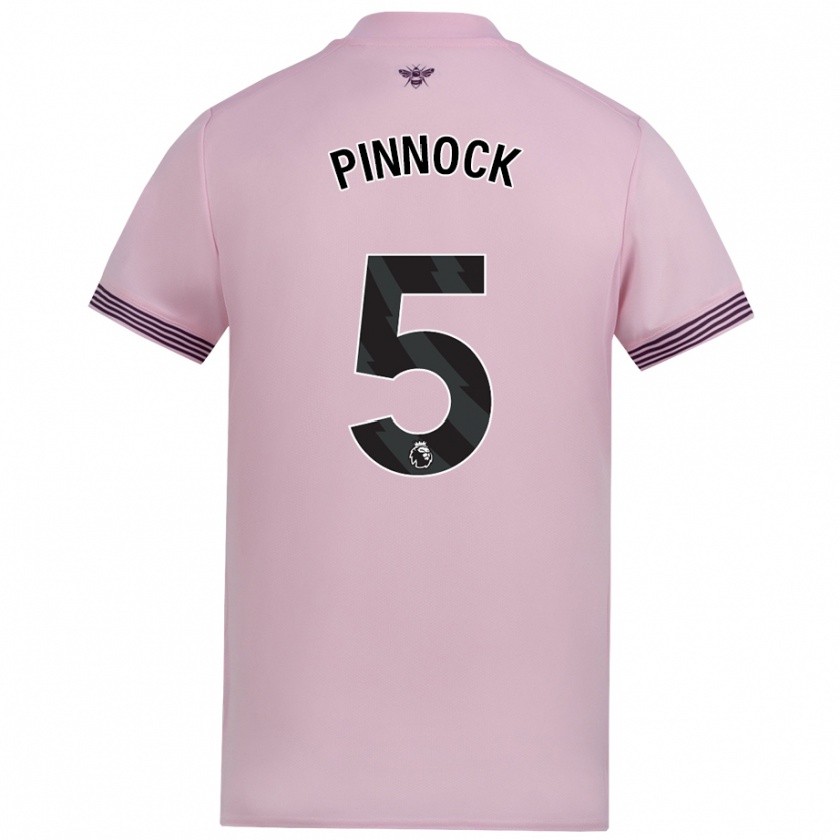 Kandiny Herren Ethan Pinnock #5 Rosa Auswärtstrikot Trikot 2024/25 T-Shirt