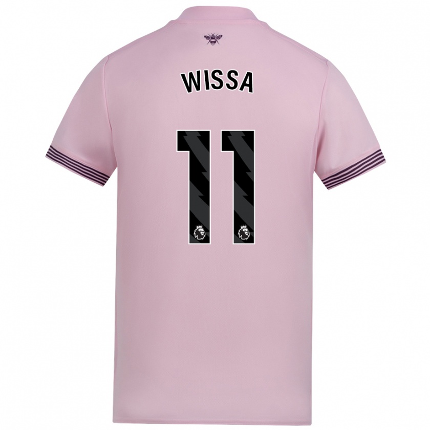 Kandiny Herren Yoane Wissa #11 Rosa Auswärtstrikot Trikot 2024/25 T-Shirt