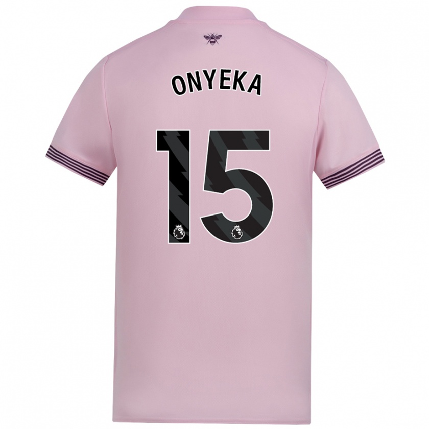 Kandiny Herren Frank Onyeka #15 Rosa Auswärtstrikot Trikot 2024/25 T-Shirt