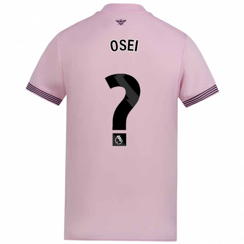 Kandiny Herren Mark Osei #0 Rosa Auswärtstrikot Trikot 2024/25 T-Shirt