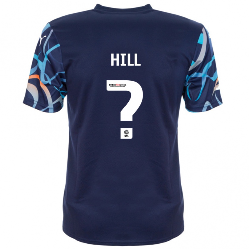 Kandiny Herren Tyler Hill #0 Marineblau Auswärtstrikot Trikot 2024/25 T-Shirt