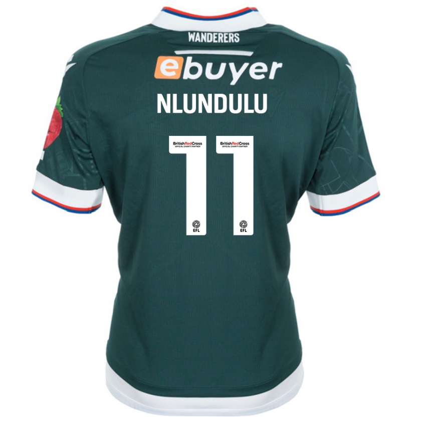 Kandiny Herren Dan Nlundulu #11 Dunkelgrün Auswärtstrikot Trikot 2024/25 T-Shirt