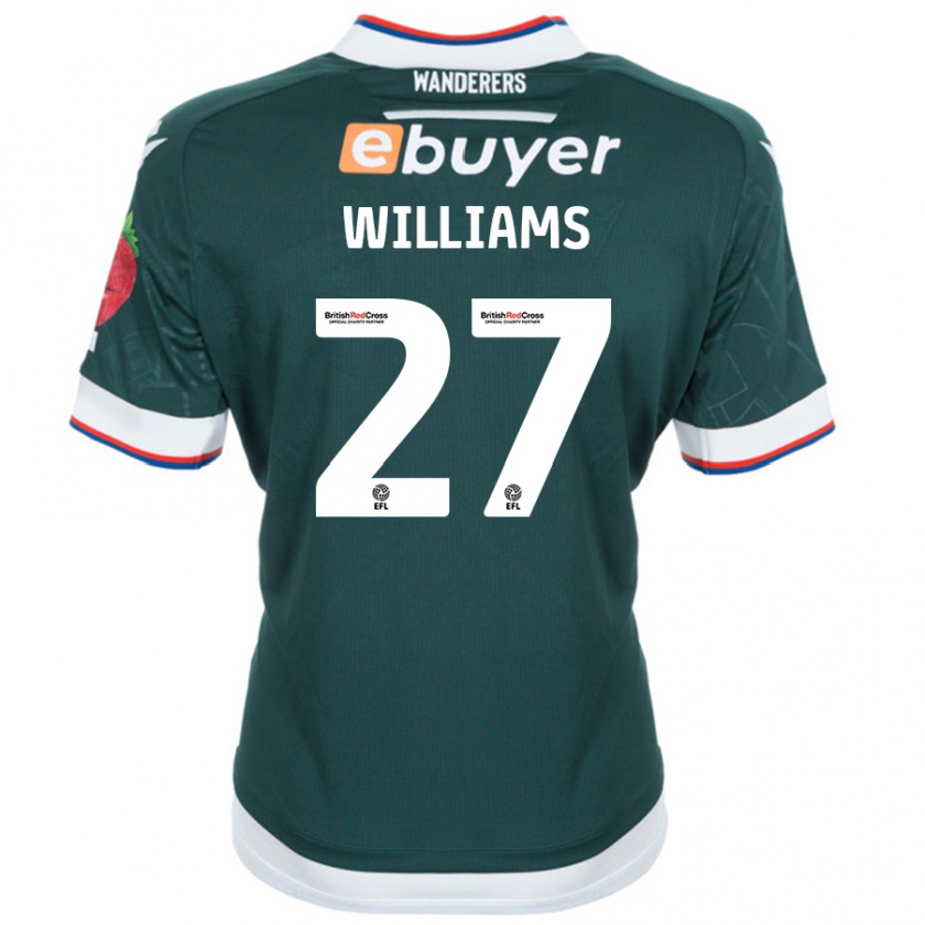 Kandiny Herren Randell Williams #27 Dunkelgrün Auswärtstrikot Trikot 2024/25 T-Shirt