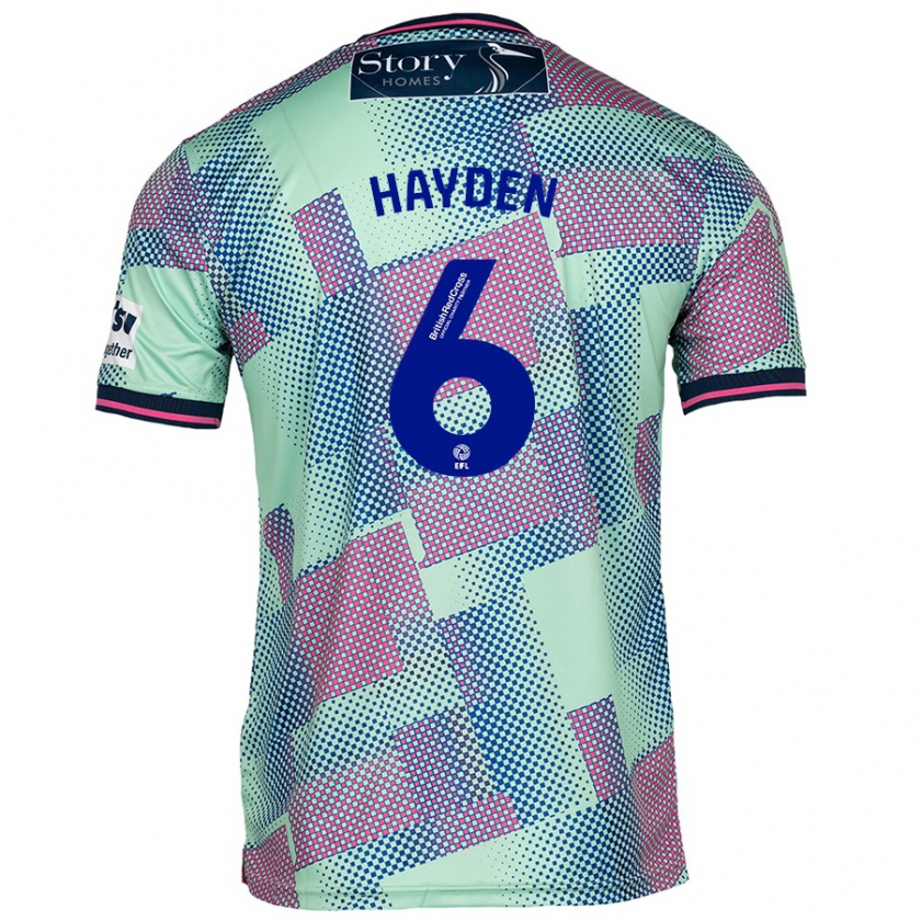 Kandiny Herren Aaron Hayden #6 Grün Auswärtstrikot Trikot 2024/25 T-Shirt