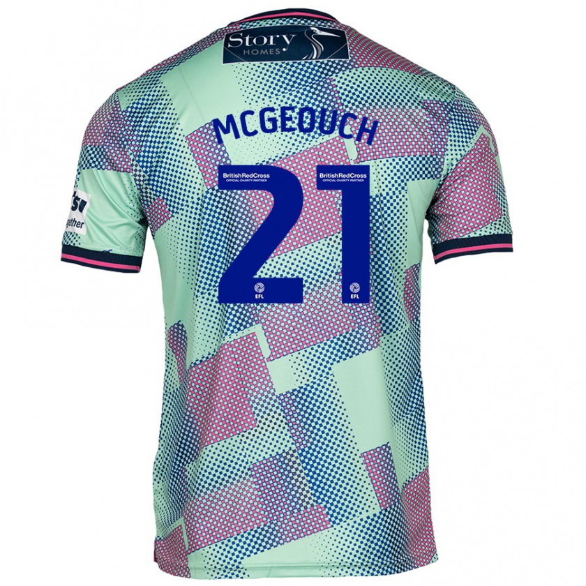 Kandiny Herren Dylan Mcgeouch #21 Grün Auswärtstrikot Trikot 2024/25 T-Shirt