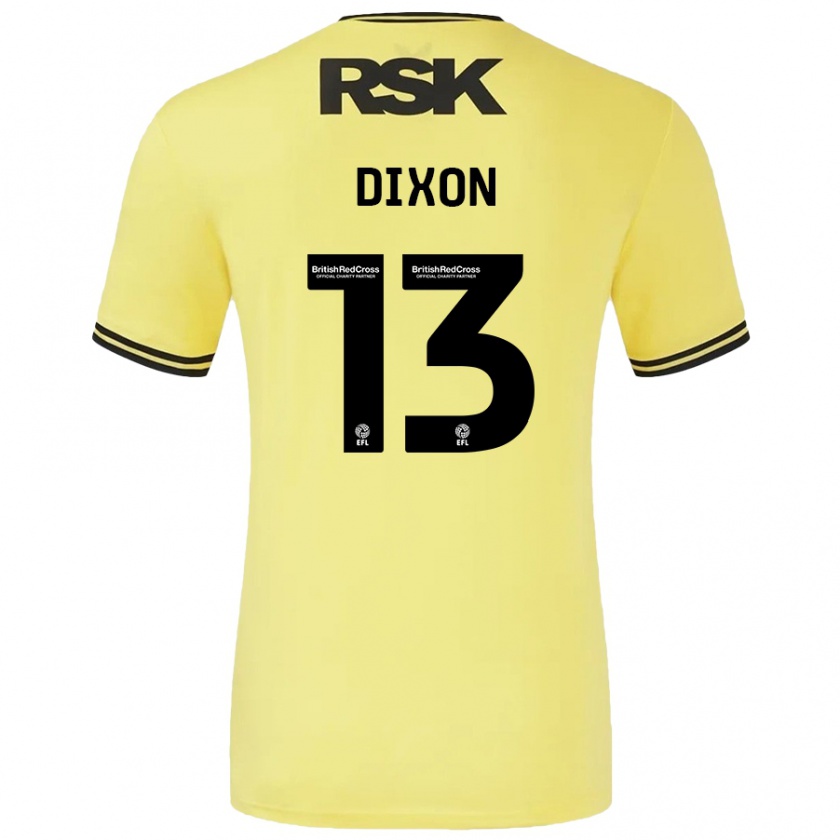 Kandiny Herren Kaheim Dixon #13 Gelb Schwarz Auswärtstrikot Trikot 2024/25 T-Shirt