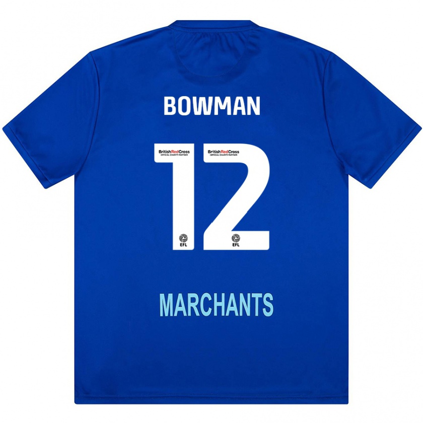 Kandiny Herren Ryan Bowman #12 Grün Auswärtstrikot Trikot 2024/25 T-Shirt