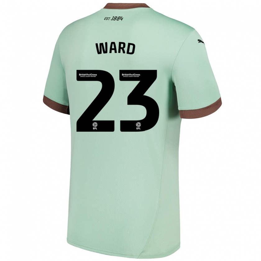 Kandiny Herren Joe Ward #23 Blassgrün Auswärtstrikot Trikot 2024/25 T-Shirt