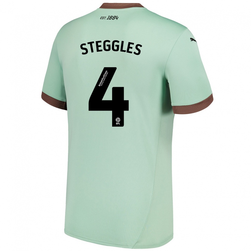 Kandiny Herren Charlotte Steggles #4 Blassgrün Auswärtstrikot Trikot 2024/25 T-Shirt