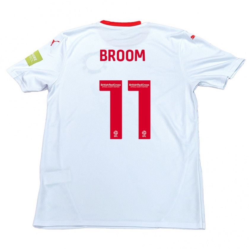 Kandiny Herren Ryan Broom #11 Weiß Auswärtstrikot Trikot 2024/25 T-Shirt