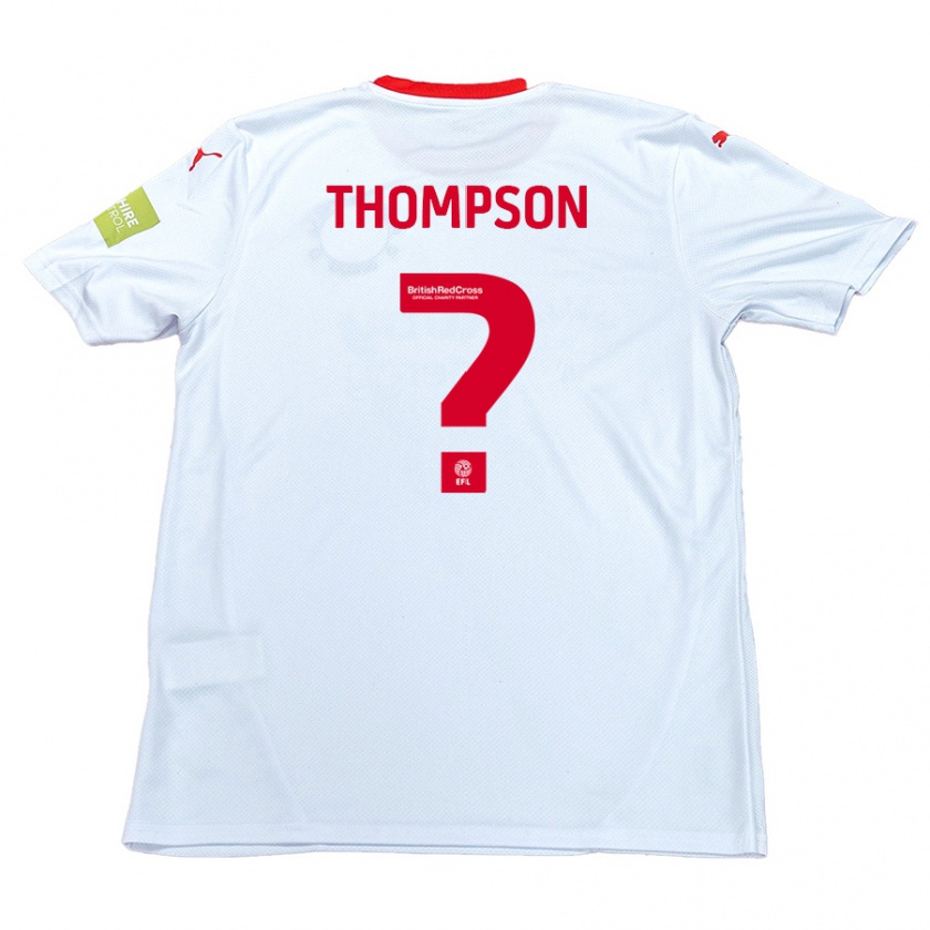 Kandiny Herren Leo Thompson #0 Weiß Auswärtstrikot Trikot 2024/25 T-Shirt