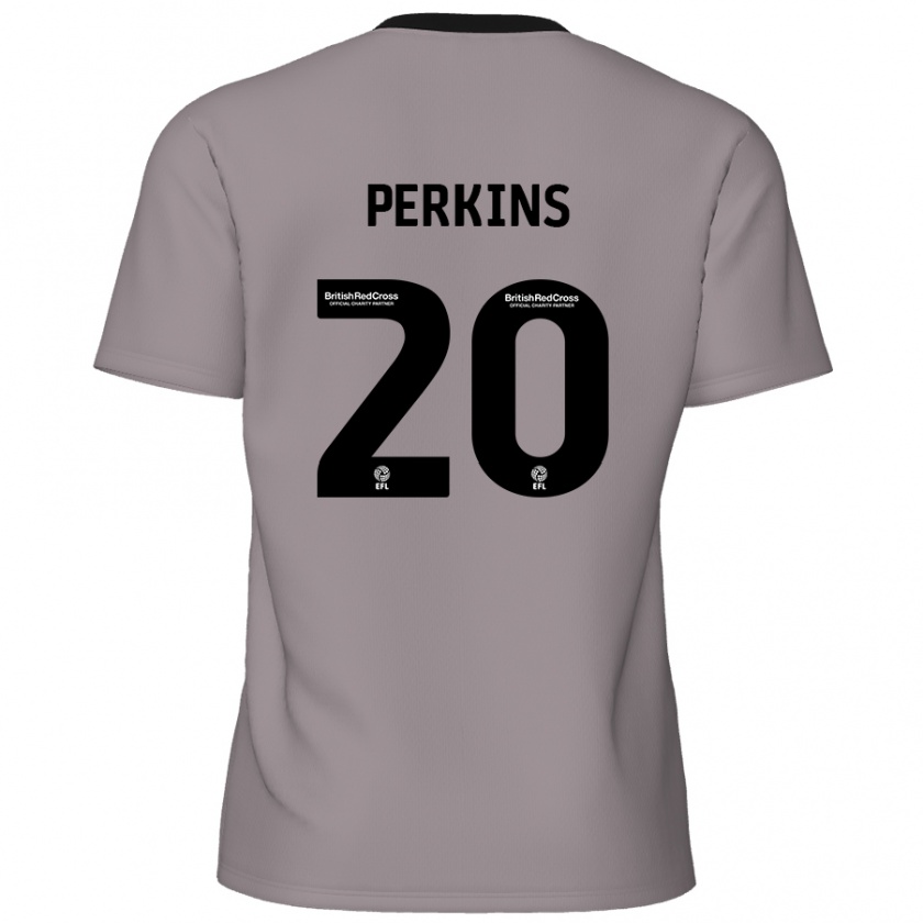 Kandiny Herren Sonny Perkins #20 Grau Auswärtstrikot Trikot 2024/25 T-Shirt