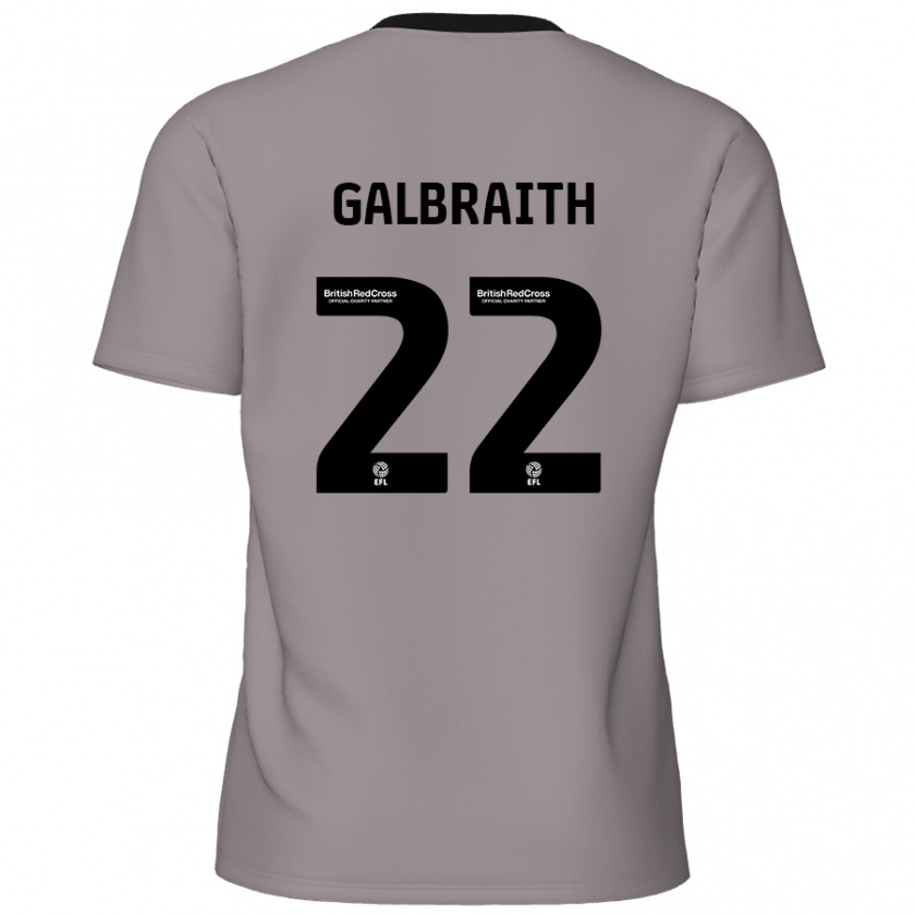 Kandiny Herren Ethan Galbraith #22 Grau Auswärtstrikot Trikot 2024/25 T-Shirt