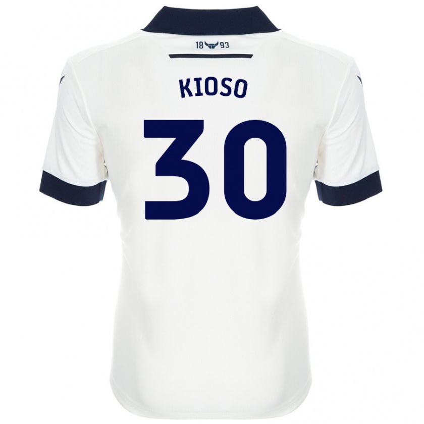 Kandiny Herren Peter Kioso #30 Weiß Marineblau Auswärtstrikot Trikot 2024/25 T-Shirt