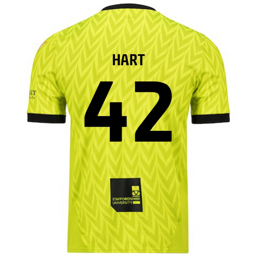 Kandiny Herren Sam Hart #42 Fluoreszierend Grün Auswärtstrikot Trikot 2024/25 T-Shirt