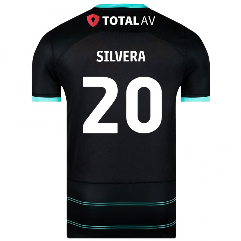 Kandiny Herren Sam Silvera #20 Schwarz Auswärtstrikot Trikot 2024/25 T-Shirt