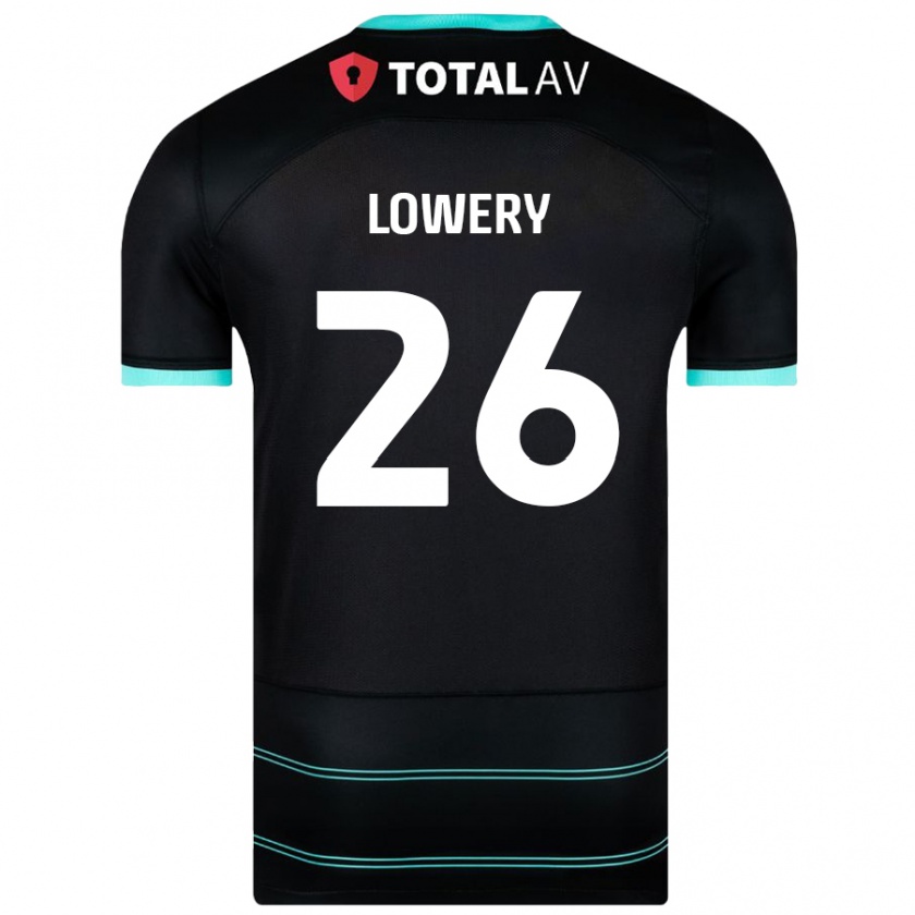 Kandiny Herren Tom Lowery #26 Schwarz Auswärtstrikot Trikot 2024/25 T-Shirt