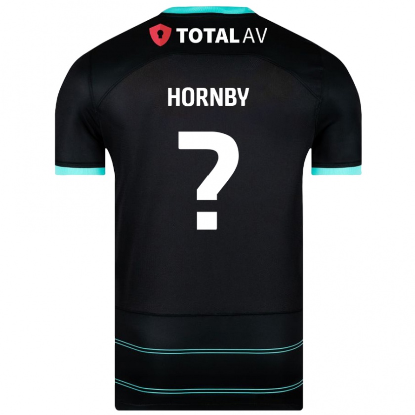 Kandiny Herren Megan Hornby #0 Schwarz Auswärtstrikot Trikot 2024/25 T-Shirt