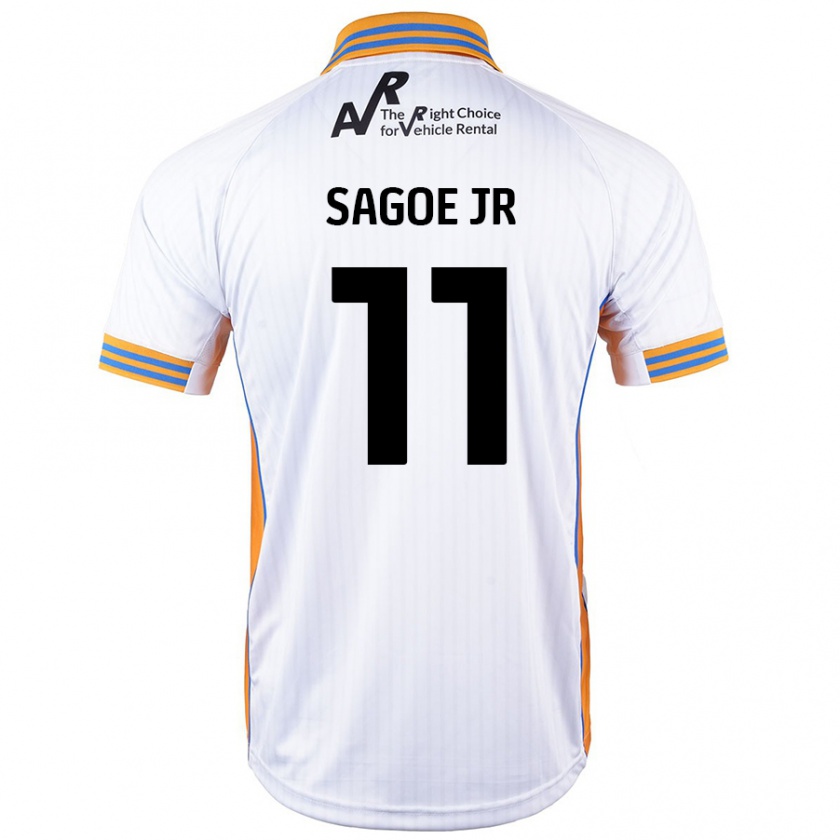 Kandiny Herren Charles Sagoe Jr #11 Weiß Auswärtstrikot Trikot 2024/25 T-Shirt