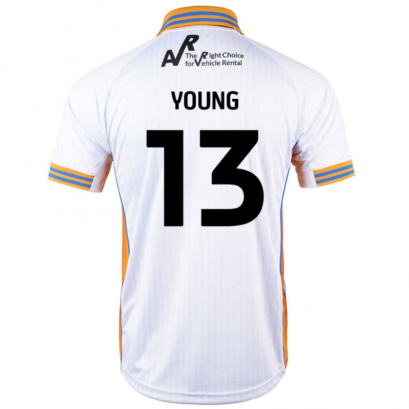 Kandiny Herren Joe Young #13 Weiß Auswärtstrikot Trikot 2024/25 T-Shirt