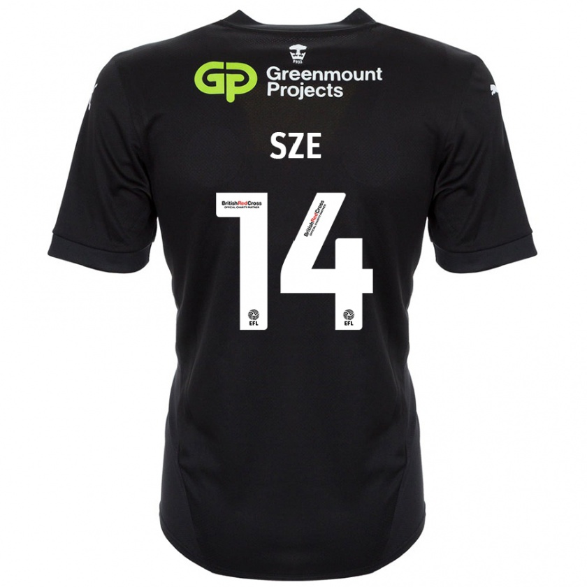 Kandiny Herren Chris Sze #14 Schwarz Auswärtstrikot Trikot 2024/25 T-Shirt