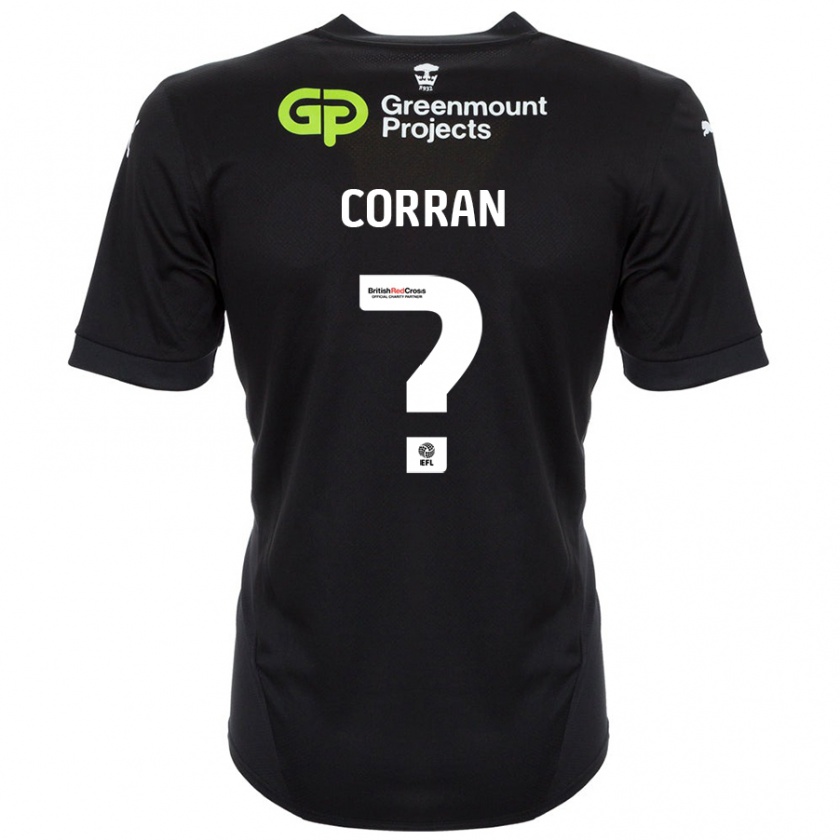 Kandiny Herren Matthew Corran #0 Schwarz Auswärtstrikot Trikot 2024/25 T-Shirt