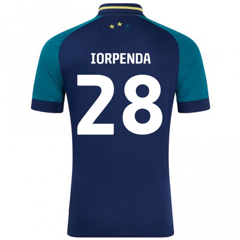 Kandiny Herren Tom Iorpenda #28 Marine Dunkelgrün Auswärtstrikot Trikot 2024/25 T-Shirt