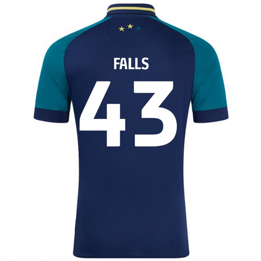 Kandiny Herren Conor Falls #43 Marine Dunkelgrün Auswärtstrikot Trikot 2024/25 T-Shirt