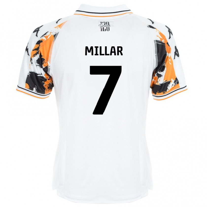 Kandiny Herren Liam Millar #7 Weiß Auswärtstrikot Trikot 2024/25 T-Shirt