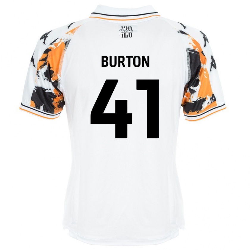 Kandiny Herren Jess Burton #41 Weiß Auswärtstrikot Trikot 2024/25 T-Shirt