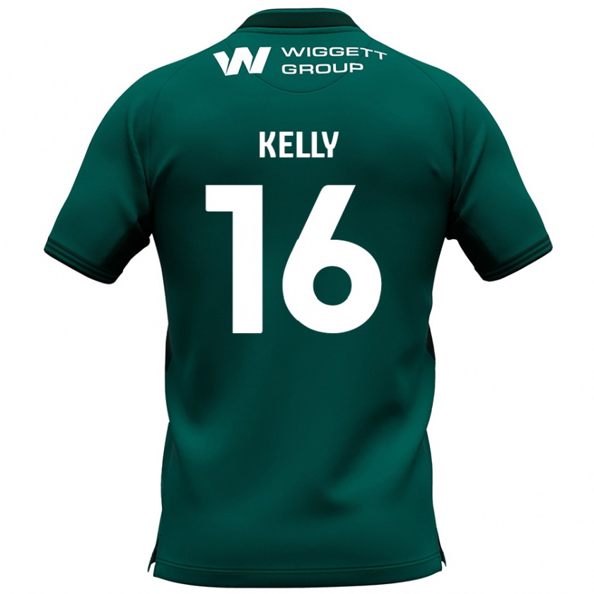 Kandiny Herren Daniel Kelly #16 Grün Auswärtstrikot Trikot 2024/25 T-Shirt