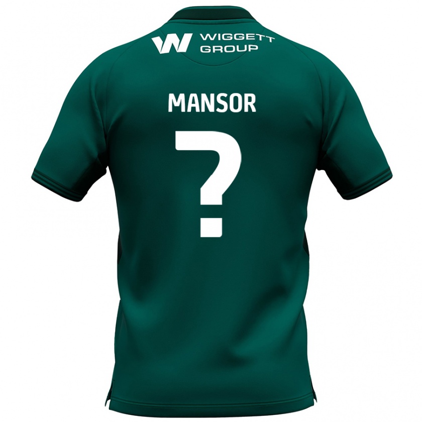 Kandiny Herren Elias Mansor #0 Grün Auswärtstrikot Trikot 2024/25 T-Shirt