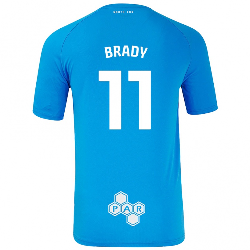 Kandiny Herren Robbie Brady #11 Himmelblau Auswärtstrikot Trikot 2024/25 T-Shirt