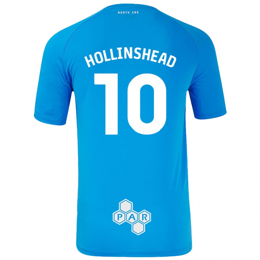 Kandiny Herren Emily Hollinshead #10 Himmelblau Auswärtstrikot Trikot 2024/25 T-Shirt