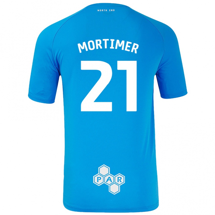 Kandiny Herren Jodie Mortimer #21 Himmelblau Auswärtstrikot Trikot 2024/25 T-Shirt