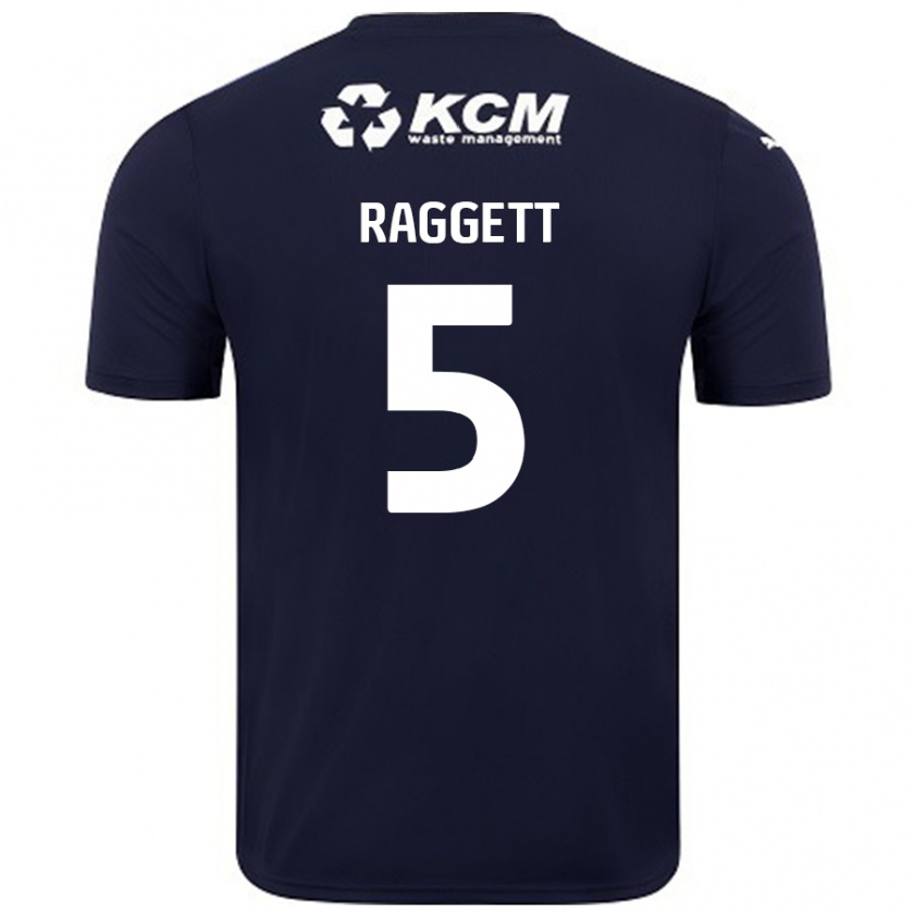 Kandiny Herren Sean Raggett #5 Marineblau Auswärtstrikot Trikot 2024/25 T-Shirt