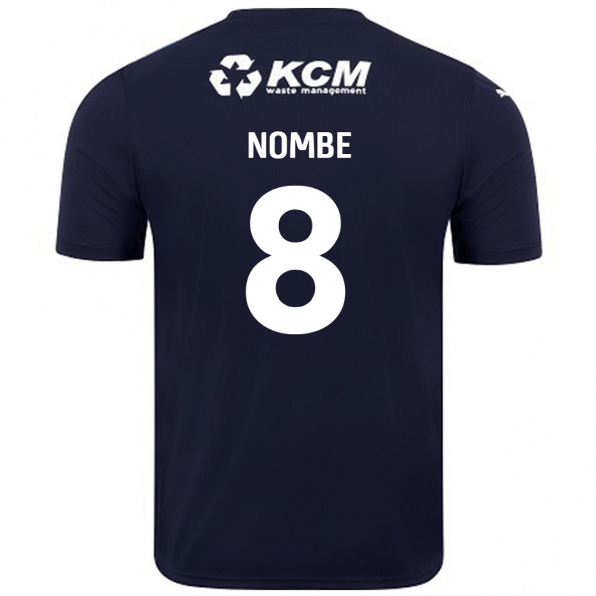 Kandiny Herren Sam Nombe #8 Marineblau Auswärtstrikot Trikot 2024/25 T-Shirt