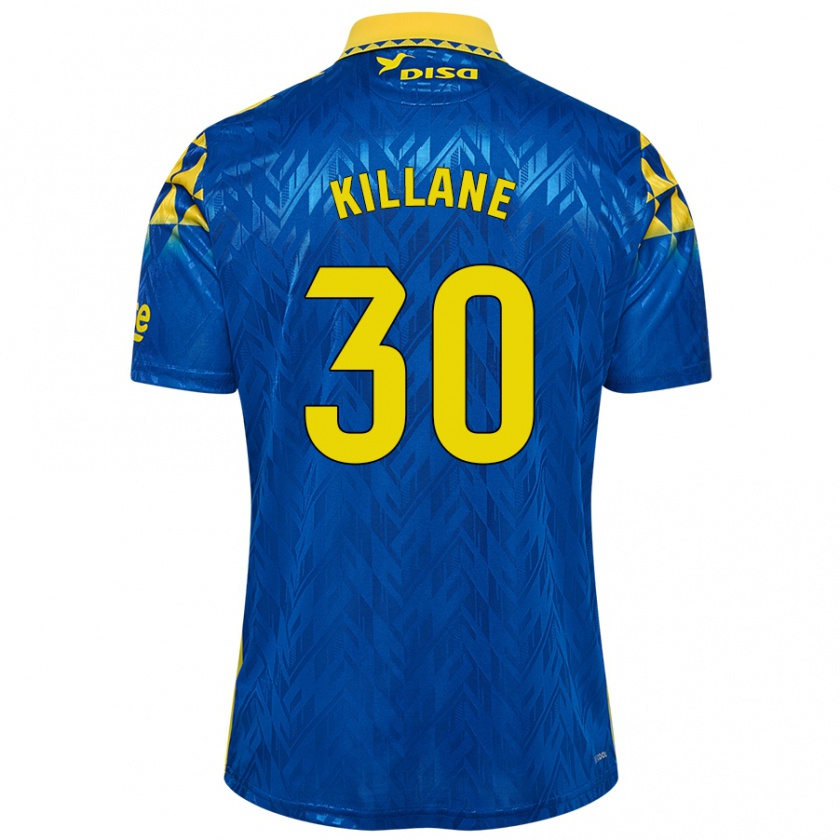 Kandiny Herren Álvaro Killane #30 Blau Gelb Auswärtstrikot Trikot 2024/25 T-Shirt