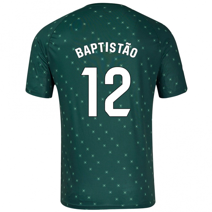 Kandiny Herren Léo Baptistão #12 Dunkelgrün Auswärtstrikot Trikot 2024/25 T-Shirt