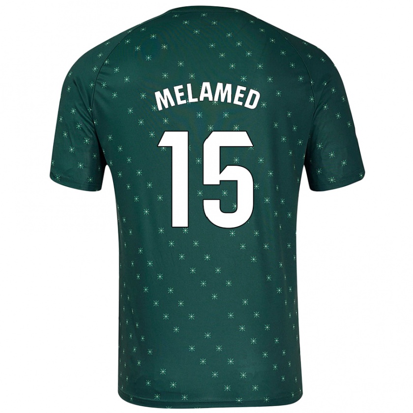 Kandiny Herren Nico Melamed #15 Dunkelgrün Auswärtstrikot Trikot 2024/25 T-Shirt